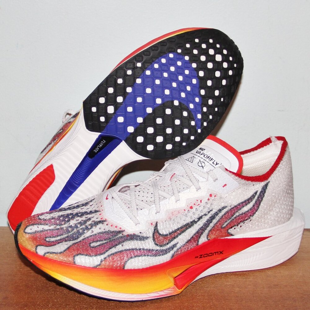 Nike ZoomX VaporFly Next% 3 'Ekiden Pack' Mens 13 White Habanero Red